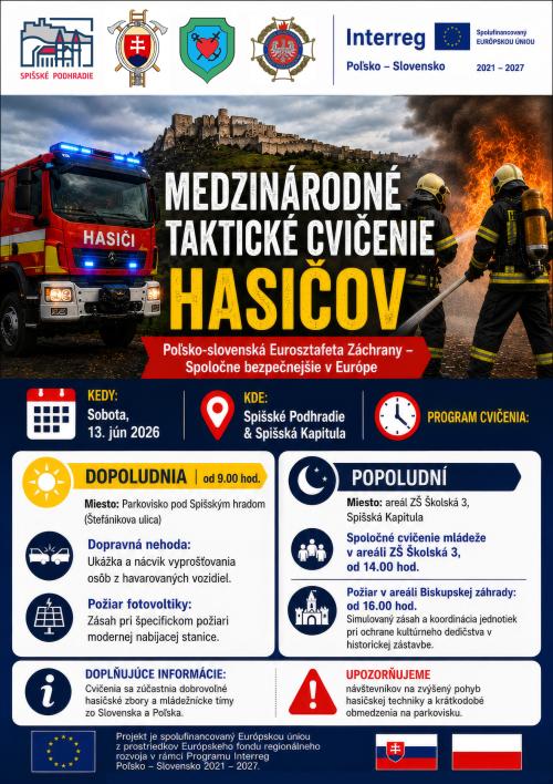 Medzinárodné taktické cvičenie hasičov